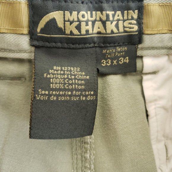 Mountain Khakis Casual Pants Size 33/34 High Rise - Picture 5 of 7